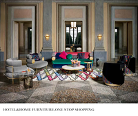Nouveau canapé sectionnel et fauteuil en tissu de luxe moderne de conception italienne Varsace, ensemble de meubles pour salon