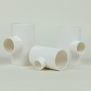 Nhà máy chuyên nghiệp chất lượng cao PVC <span class=keywords><strong>TEE</strong></span> mịn bề mặt giảm Tees cho nhiều kích cỡ ống chịu áp lực - Product Image 3