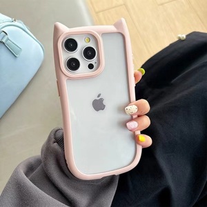 Funda Transparente Mate Antigolpes con Orejas de Gato para iPhone 17 Pro Max, 16, 14, <span class=keywords><strong>11</strong></span> - Product Image 6