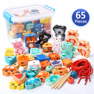 Gioco Educativo Montessori Direttamente dalla Fabbrica, Perline da Infilare, Blocchi a Forma di Frutta per Bambini - Product Image 5