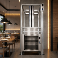 Neuer Fabrik-Lebensmitteltransportlift für Schulkantinen, Gastronomie und Hotels – Fenstermontierter Edelstahl-Automatiklift