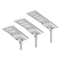 Lampadaire solaire LED sans fil tout-en-un étanche IP66 avec cadre en aluminium 30W 40W 60W 80W 100W 120W 150W