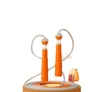 Corde à sauter pour enfants, fitness, 2800*4.5mm, deux sections, articulation en bambou, double roulement avec matériau PVC, pour entraînement scolaire et examens - Product Image 1