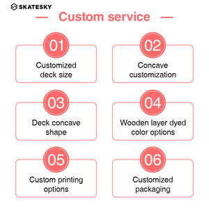 Skateboard professionnel en bambou carbonisé, vente en gros, panneaux de planche à roulettes - Product Image 2