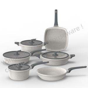 Juego <span class=keywords><strong>de</strong></span> Utensilios <span class=keywords><strong>de</strong></span> <span class=keywords><strong>Cocina</strong></span> <span class=keywords><strong>de</strong></span> <span class=keywords><strong>Granito</strong></span> Antiadherente con Revestimiento <span class=keywords><strong>de</strong></span> Aluminio <span class=keywords><strong>de</strong></span> 10 Piezas, Venta al por Mayor <span class=keywords><strong>de</strong></span> Fábrica, Tapa <span class=keywords><strong>de</strong></span> Vidrio, Opción Personalizada <span class=keywords><strong>para</strong></span> <span class=keywords><strong>Cocina</strong></span> <span class=keywords><strong>de</strong></span> Restaurante - Product Image 1