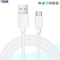 Kabel Pengisian Cepat TPE USB Micro Type-C untuk Komputer Printer Earphone-Output 3A Panjang Dapat Disesuaikan Produsen OEM