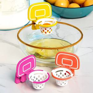 Egg Yolk Separator Basketball Hoop 3 Piece Set <b>Plastic</b> Egg Dividers <b>Kitchen</b> Gadget - Product Image 1