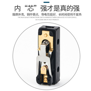 ไมโครสวิตช์ Aomeng Az-7124 แบบ SPDT ขั้วต่อแบบสกรู ลิมิตโรลเลอร์ รีเซ็ตอัตโนมัติ - Product Image 2