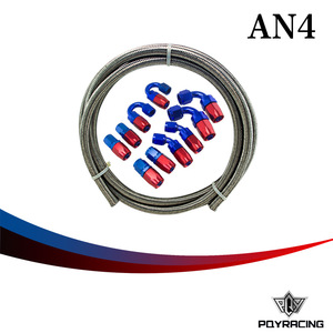 Tuyau d'huile tressé en acier inoxydable, 5 mètres, avec 10 connecteurs pour la réparation et le remplacement de la pompe à carburant - Product Image 5