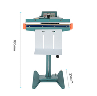 Machine de thermoscellage de scellage d'impulsion de pédale de pied avec la machine de cachetage de sac de contrôle de température