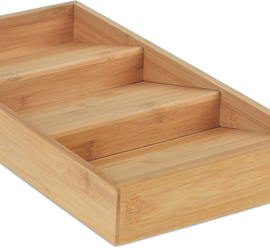 बांस मसाला रैक बांस मसाला रैक रसोई भंडारण के लिए शेल्फ-बहुमुखी 3 टियर खड़े पेंट्री शेल्फ - Product Image 3