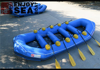 Bateau gonflable de rafting en eau vive de qualité commerciale 2024, bateau en PVC pour le rafting en rivière, utilisé pour les enfants et les adultes