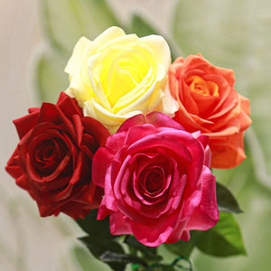 Rose artificielle au toucher réel de 66 cm pour la maison, l'hôtel, le salon, <span class=keywords><strong>les</strong></span> arrangements floraux, la décoration de mariage, <span class=keywords><strong>les</strong></span> cadeaux de <span class=keywords><strong>vacances</strong></span>, <span class=keywords><strong>les</strong></span> ornements - Product Image 3