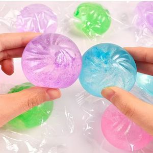 Dumpling Toy With <b>Steamer</b> Maltose Design Silicone Stress Relief Toy Eco Friendly Funny Relaxation Toy - Product Image 4