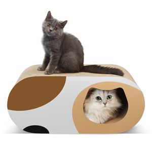 Logo del prodotto per animali domestici casa di carta a forma di Villa di lusso per gatti fai da te torre per gatti in cartone tiragraffi per gatti caratteristica materiale ecologico - Product Image 4