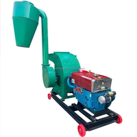 Yüksek Verimli Yeni Mısır/Sorgum/Buğday/Fasulye Öğütme Makinesi Çekiçli Değirmen Kırıcı 600kg/saat Kapasiteli Dizel/Elektrikli