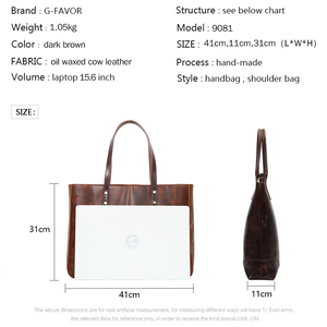 Thiết Kế Sang Trọng Thương Hiệu Nổi Tiếng Túi Xách Lớn Cho Phụ Nữ Sang Trọng Dầu Sáp Bò Chính Hãng Da Tùy Chỉnh Của Phụ Nữ Tote Túi - Product Image 3