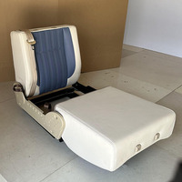 Hochwertiger Mikrofaser-Leder Wasserdichter Dreipunkt-Sicherheitsgurt Luxus-Sofa Autositz für Wohnmobile MPV Camper Van Wohnwagen