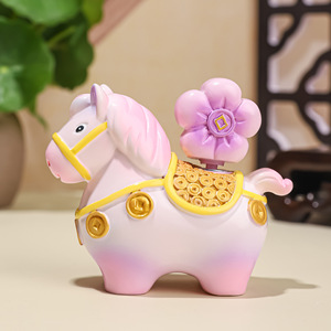 Eco-Friendly Resin Cute <strong>Horse</strong> Statue Lucky Charm Persimmon Mascot Year of <strong>Horse</strong> Collectible Figurine Promotional Gift - Product Image 5