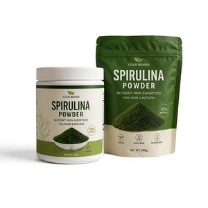 Poudre de spiruline pure, superaliment, algues bleues vertes naturelles, complément alimentaire végétalien, 1 kg, formule bien-être à base de plantes - Product Image 1