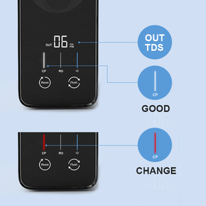600G TDS <span class=keywords><strong>ไหล</strong></span>ตรงแบบไร้ถังแสดงระบบน้ําแบบรีเวอร์สออสโมซิสพร้อมตัวกรองอัลคาไลน์ - Product Image 4
