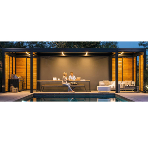 Estructura de carport para todas las estaciones, Sistema solar, pérgola bioclimática de aluminio, pérgolas y gazebos para exteriores - Product Image 6