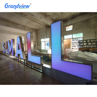 Enseigne lumineuse personnalisée en lettres 3D LED luminescentes pleine couleur, éclairée par l'avant, pour la publicité des bars et des entreprises