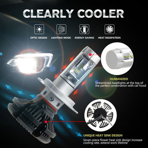 Phares de voiture Led X3, lampes antibrouillard pour automobile, H4, H7, H1, H11, HB3, 3000, 50W, 6500 lm, 8000K, 9005 K, 9006 K, 2 pièces - Product Image 4