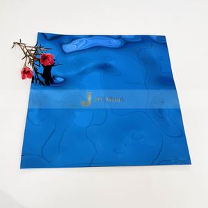 Plaque décorative en acier inoxydable à motif vague d'eau, couleur personnalisée, avec services de pliage, découpe et soudure, à vendre - Product Image 3