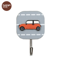 Nouveau design décoratif en bois voiture crochets muraux pour chambre d'enfants