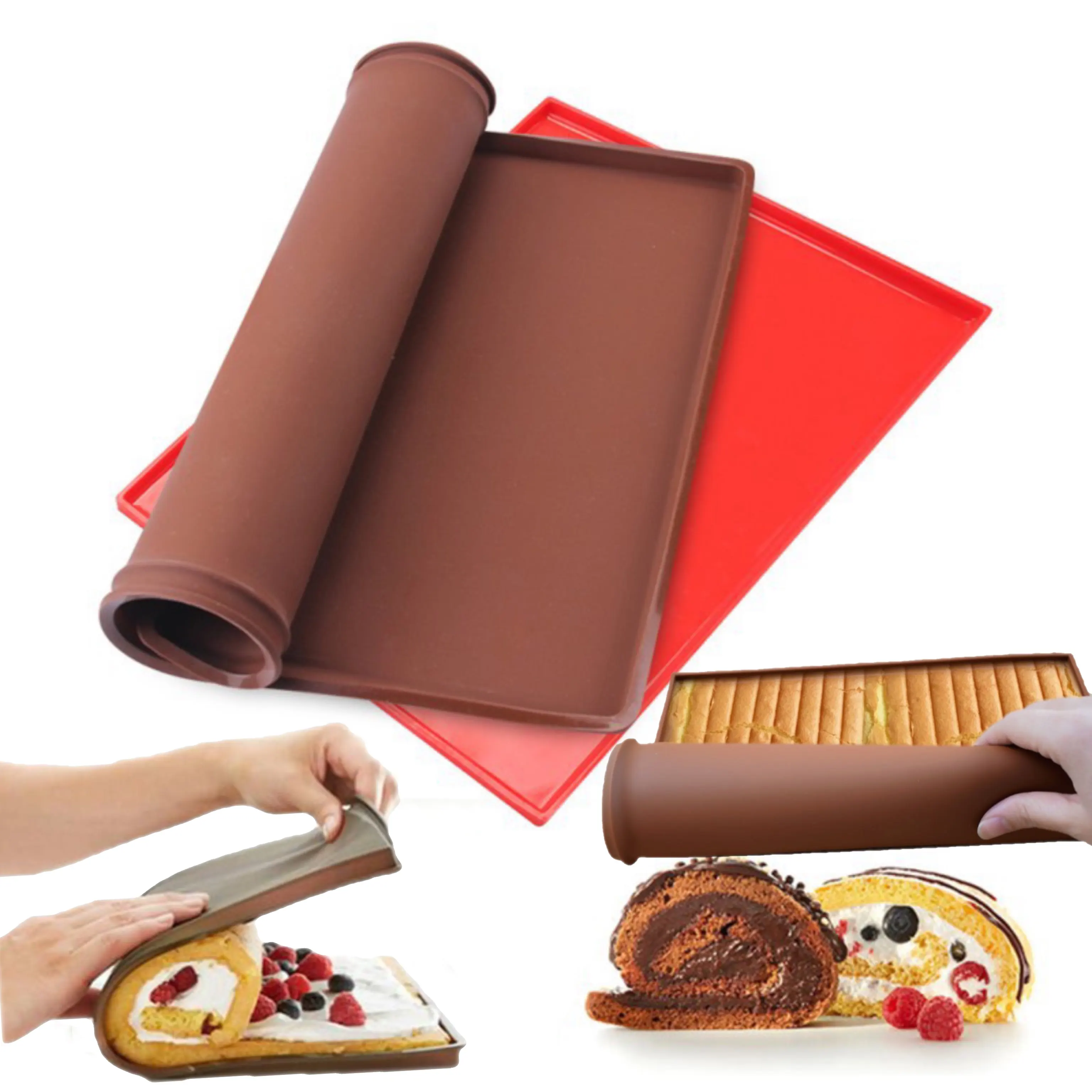 Tapis en silicone avec impression personnalisée Moule à biscuits Moule à gelée Plateau de cuisson sans danger pour les aliments Tapis à gâteaux en silicone