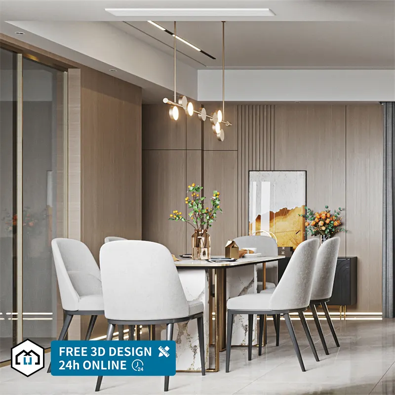 Dekorasi interior ruang tamu mewah layanan rendering 3d desain interior majlis untuk rumah