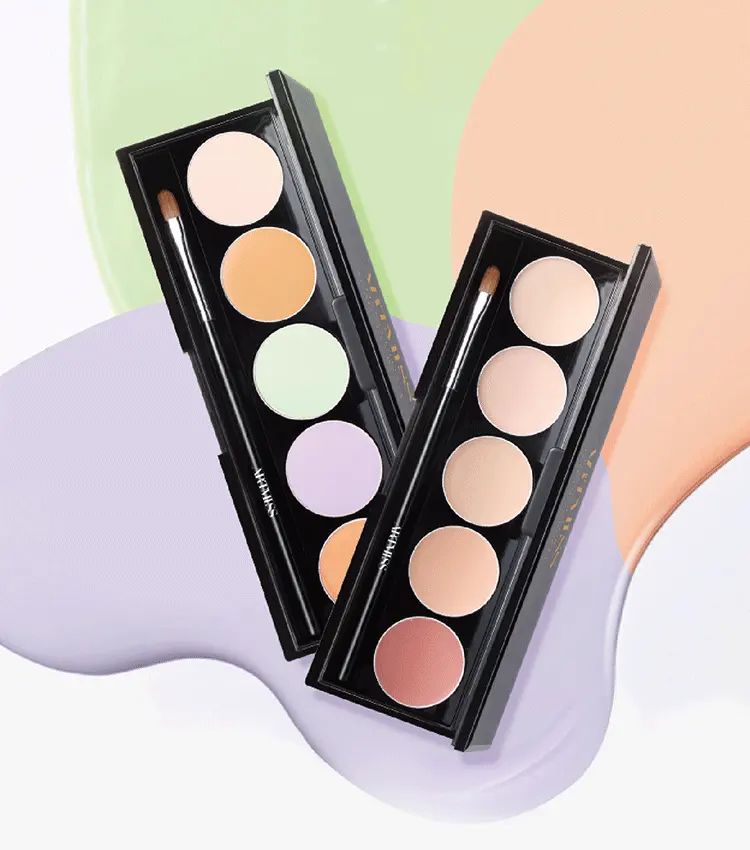 ARTMISS-Palette de maquillage étanche, cosmétique pour femmes, couverture complète, cosmétique, correcteur de Contour, 5 couleurs