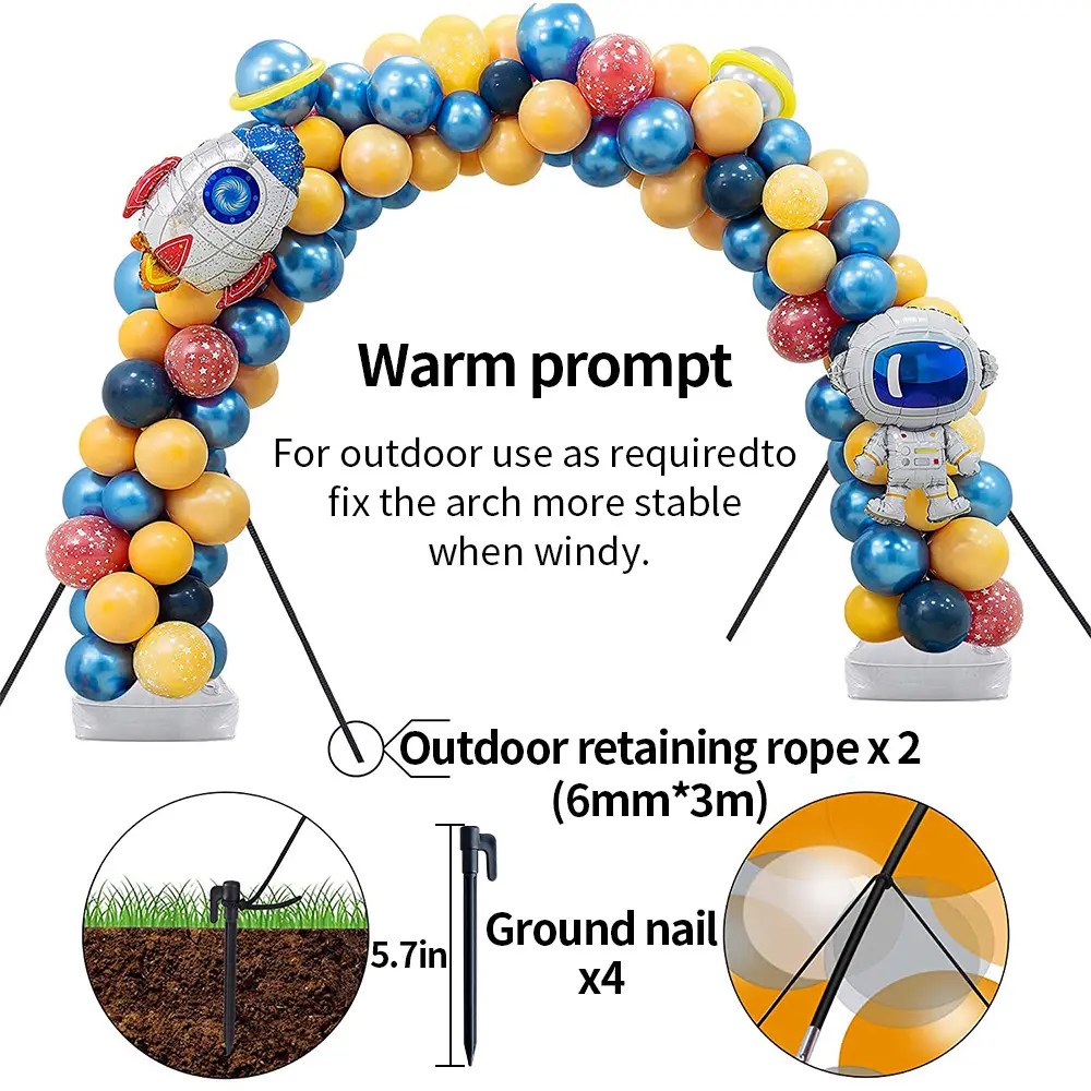 15 Sectie Glasvezel Staaf Ballon Garland Arch Stand Kit Ballon Boog Kit Met 2 Zware Water Bases