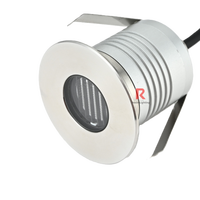 Projecteur LED d'extérieur pour escalier 3W, design linéaire à déflecteur, finition en acier inoxydable, étanche IP67, encastré, avec garantie de 5 ans