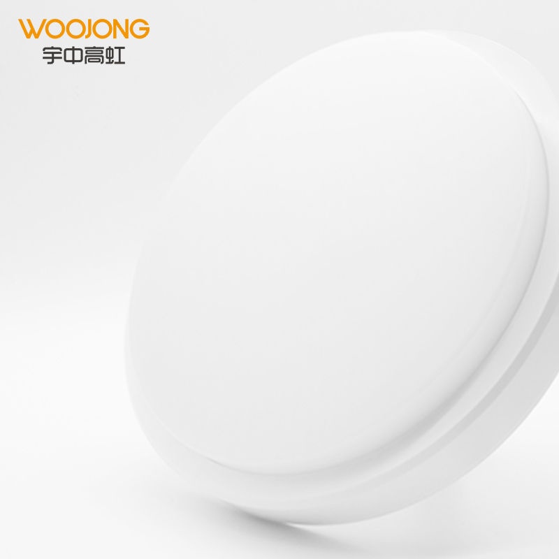 WOOJONG Contemporary Surface Mounted LED Ceiling Lamp Iron 20W Indoor Lighting IP54 Moisture Proof Light for Bathroom/Stair
