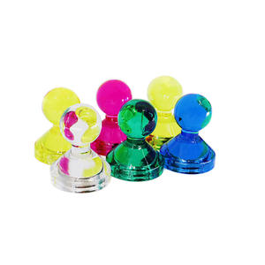 [MAGNETO] Aimant permanent décoratif mignon avec poignée colorée, en néodyme, avec revêtement plastique, forte adhérence, usage industriel - Product Image 1