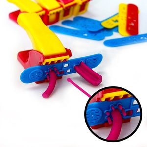 Nuevo estilo de fábrica, caja de plástico de 4 rejillas, embalaje, 4 colores, 1oz, Color ecológico, juguetes DIY para niños, <span class=keywords><strong>plastilina</strong></span> - Product Image 5