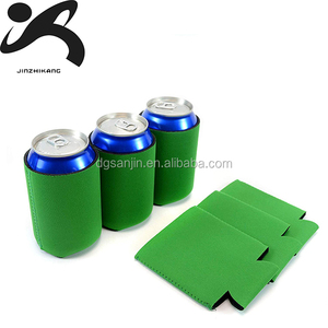 Neoprene Insulated Waterproof Plain Color Collapsible <b>Stubby</b> <b>Holder</b> for Beer Soda in Outdoor Patriotic BBQ Parties - Product Image 2