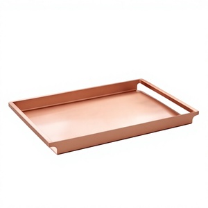 Assiette de service carrée en bois jetable, écologique et faite à la main, pour desserts et brownies, légère, pour la maison, de B.S INTERNATIONAL - Product Image 3