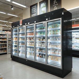 Congelatori Verticali Commerciali per Supermercati, Vetrina Refrigerata con Porta in Vetro - Product Image 6