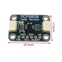5027 MCP9808 Sensor Suhu I2C Akurasi Tinggi Papan Breakout Modul Sensor Suhu Digital 2.7V-5.5V Plug-and-Play