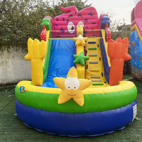 Toboggan aquatique commercial de haute qualité en PVC, toboggan aquatique gonflable personnalisé pour l'extérieur, toboggans aquatiques commerciaux pour l'extérieur
