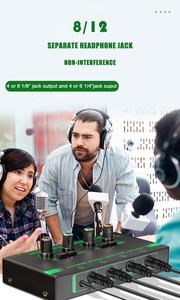 Xtuga EH04 Amplificateur de <span class=keywords><strong>Casque</strong></span> Compact à <span class=keywords><strong>4</strong></span> <span class=keywords><strong>Canaux</strong></span> pour Moniteurs et Studios, Amplificateur Stéréo pour Scène et Mixeur Musical - Product Image 6