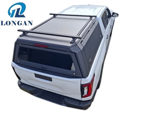 Tettuccio Rimovibile per Pickup a Doppia Cabina di Alta Qualità, Guscio Rigido in Alluminio con Finestrini Scorrevoli Bloccabili e Barre sul Tetto - Product Image 2