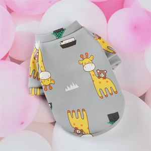 Felpa di Lusso <span class=keywords><strong>per</strong></span> Cuccioli e Gatti con Stampa Cartoon, Cappotto in Pile <span class=keywords><strong>per</strong></span> Cani di Piccola e Media Taglia <span class=keywords><strong>per</strong></span> Autunno e Inverno - Product Image 4
