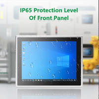 Panel PC Industrial Resistente de 10 Pulgadas, Sin Ventilador, Montado en Pared, con Pantalla Táctil IP65, Intel Core I3/i5/i7, Windows 10/11, en Stock
