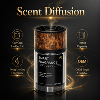 Diffuseur de parfum élégant et compact en verre pour voiture, diffusion fluide de l'arôme, idéal pour l'intérieur des berlines et des fourgonnettes