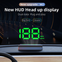 WIIYII GPS Head-Up Display OLED Windshield HUD Projector W2 Compteur de vitesse numérique Accessoires de voiture pour toutes les voitures