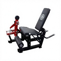 Machine à extensions et curls des jambes assis, réglable, à charge libre, en acier, pour usage commercial, domestique et professionnel en salle de sport, entraînement de force des quadriceps
